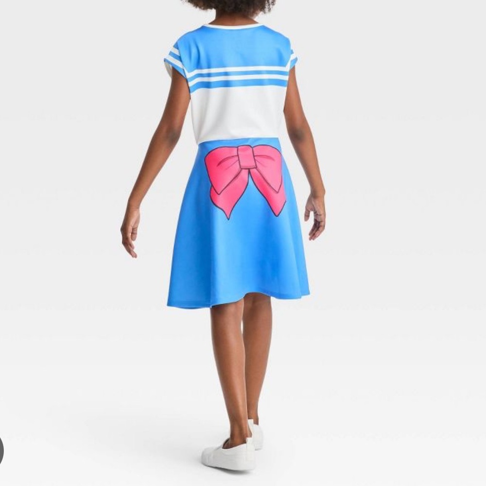 Kids Blue and Pink Sailor Costume - Picture 2 of 3